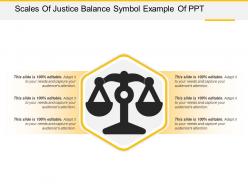 Scales of justice balance symbol example of ppt