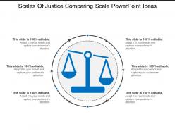 Scales of justice comparing scale powerpoint ideas