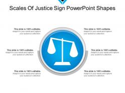 Scales of justice sign powerpoint shapes