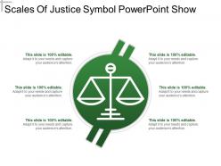 Scales of justice symbol powerpoint show