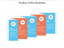 Scaling online business ppt powerpoint presentation gallery guide cpb