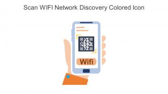 Scan WIFI Network Discovery Colored Icon In Powerpoint Pptx Png And Editable Eps Format
