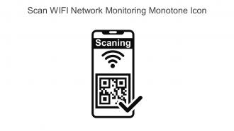 Scan WIFI Network Monitoring Monotone Icon In Powerpoint Pptx Png And Editable Eps Format