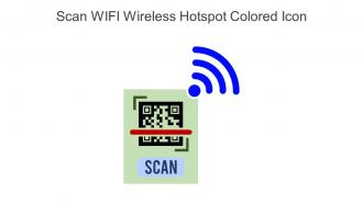 Scan WIFI Wireless Hotspot Colored Icon In Powerpoint Pptx Png And Editable Eps Format