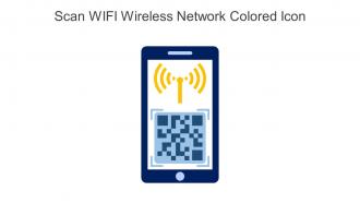 Scan WIFI Wireless Network Colored Icon In Powerpoint Pptx Png And Editable Eps Format