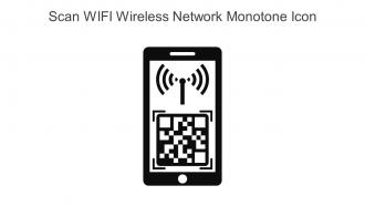 Scan WIFI Wireless Network Monotone Icon In Powerpoint Pptx Png And Editable Eps Format