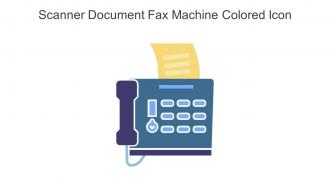 Scanner Document Fax Machine Colored Icon In Powerpoint Pptx Png And Editable Eps Format