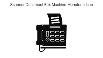 Scanner Document Fax Machine Monotone Icon In Powerpoint Pptx Png And Editable Eps Format