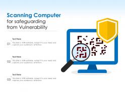 Scanning computer for safeguarding from vulnerability