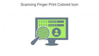 Scanning Finger Print Colored Icon In Powerpoint Pptx Png And Editable Eps Format