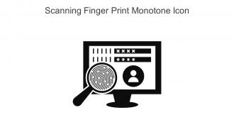 Scanning Finger Print Monotone Icon In Powerpoint Pptx Png And Editable Eps Format