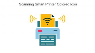Scanning Smart Printer Colored Icon In Powerpoint Pptx Png And Editable Eps Format