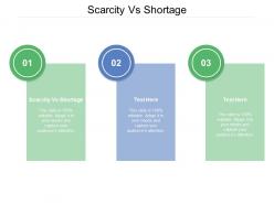 Scarcity vs shortage ppt powerpoint presentation slides grid cpb