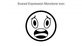 Scared Expression Monotone Icon In Powerpoint Pptx Png And Editable Eps Format