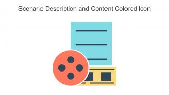 Scenario Description And Content Colored Icon In Powerpoint Pptx Png And Editable Eps Format
