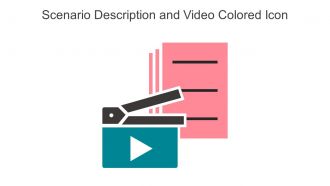 Scenario Description And Video Colored Icon In Powerpoint Pptx Png And Editable Eps Format