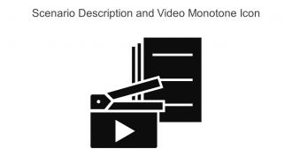 Scenario Description And Video Monotone Icon In Powerpoint Pptx Png And Editable Eps Format