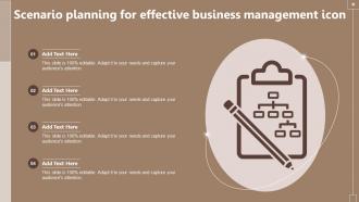 Scenario Planning For Effective Business Management Icon