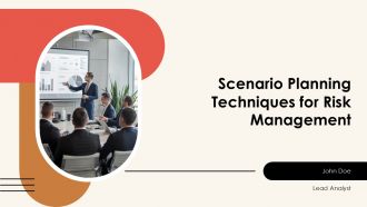 Scenario Planning Techniques For Risk Management PPT Presentation AT