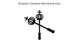 Scepter Creative Monotone Icon In Powerpoint Pptx Png And Editable Eps Format