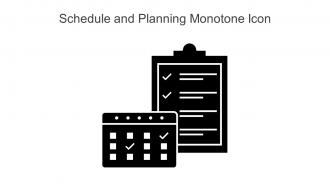 Schedule And Planning Monotone Icon In Powerpoint Pptx Png And Editable Eps Format