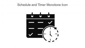 Schedule And Timer Monotone Icon In Powerpoint Pptx Png And Editable Eps Format