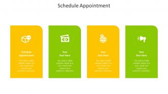Schedule appointment ppt powerpoint presentation ideas master slide cpb