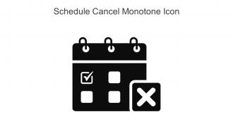 Schedule Cancel Monotone Icon In Powerpoint Pptx Png And Editable Eps Format