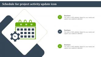 Schedule For Project Activity Update Icon