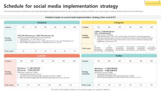 Schedule For Social Media Bookselling Business Plan BP SS