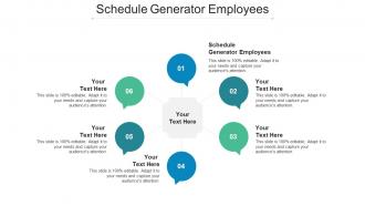 Schedule generator employees ppt powerpoint presentation professional clipart cpb