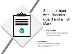 Schedule icon with checklist board and a tick mark