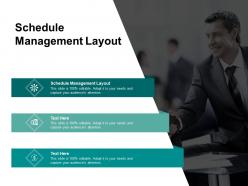 Schedule management layout ppt powerpoint presentation diagram ppt cpb