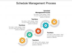 Schedule management process ppt powerpoint presentation gallery aids cpb