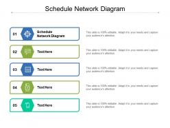 Schedule network diagram ppt powerpoint presentation layouts background designs cpb