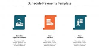 Schedule Payments Template Ppt Powerpoint Presentation Outline Portfolio Cpb