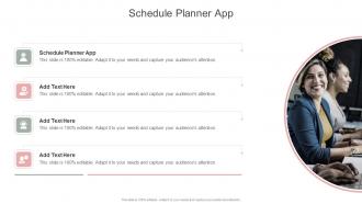 Schedule Planner App In Powerpoint And Google Slides Cpb