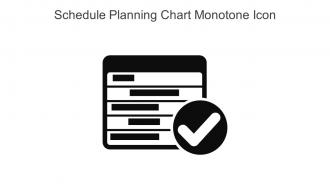 Schedule Planning Chart Monotone Icon In Powerpoint Pptx Png And Editable Eps Format