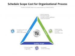 Schedule Scope Cost For Organizational Process