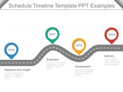 Schedule timeline template ppt examples