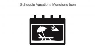 Schedule Vacations Monotone Icon In Powerpoint Pptx Png And Editable Eps Format
