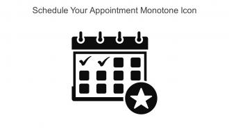 Schedule Your Appointment Monotone Icon In Powerpoint Pptx Png And Editable Eps Format