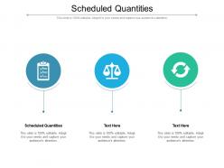 Scheduled quantities ppt powerpoint presentation icon templates cpb