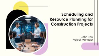 Scheduling And Resource Planning For Construction Projects PPT PowerPoint AT