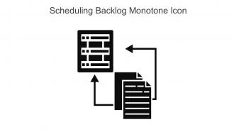 Scheduling Backlog Monotone Icon In Powerpoint Pptx Png And Editable Eps Format