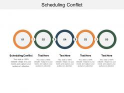 Scheduling conflict ppt powerpoint presentation model graphics download cpb