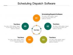 Scheduling dispatch software ppt powerpoint presentation summary inspiration cpb