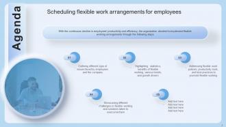 Scheduling Flexible Work Arrangements For Employees Powerpoint Presentation Slides V Graphical Pre-designed