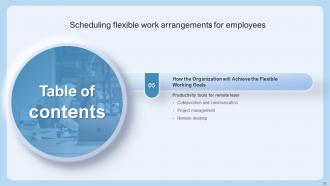 Scheduling Flexible Work Arrangements For Employees Powerpoint Presentation Slides V Multipurpose