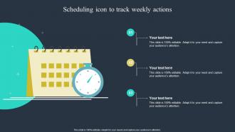 Scheduling Icon To Track Weekly Actions